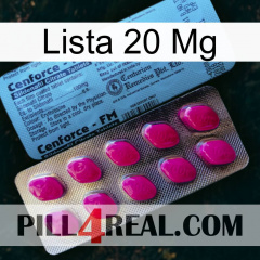Lista 20 Mg 35